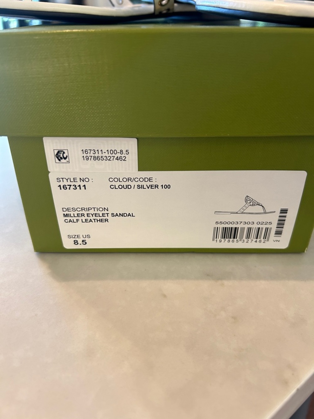 NWB Tory Burch Miller Eyelet Sandals - Picture 2 of 7